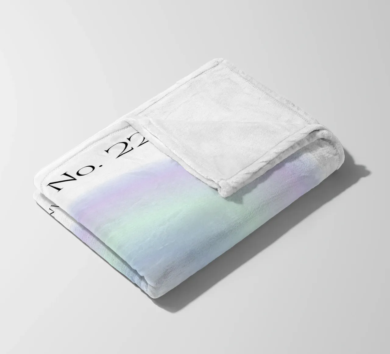 Angelo numero 222, Equilibrio, Stampa aura, Gradiente, Aura blu coperta in pile da Dreamscape
