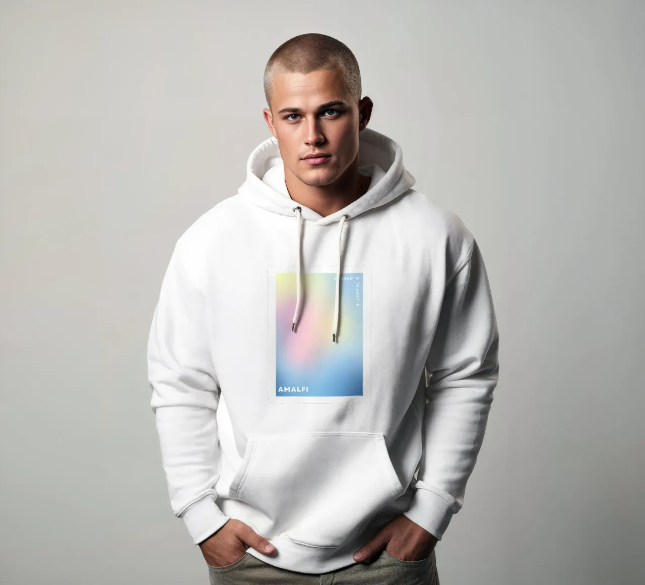 Aura Print, Gradient Wall Art, Póster Aura sudadera con capucha de Dreamscape