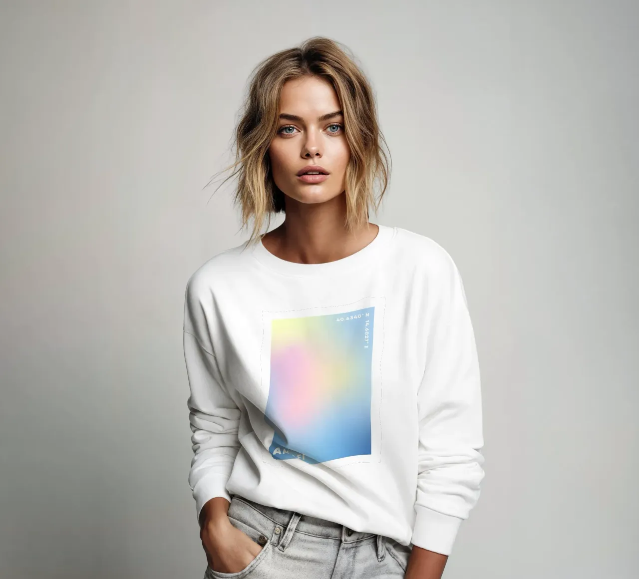 Aura Print, Gradient Wall Art, Póster Aura sudadera de Dreamscape