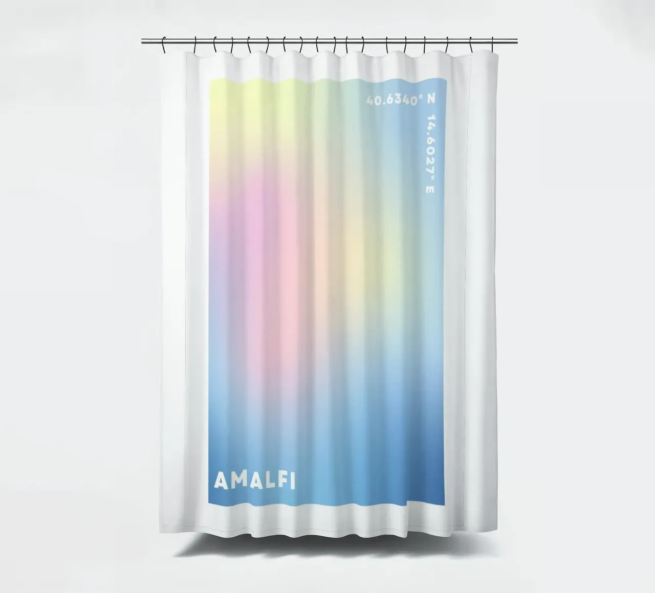 Aura Print, Gradient Wall Art, Aura Poster rideau de douche de Dreamscape