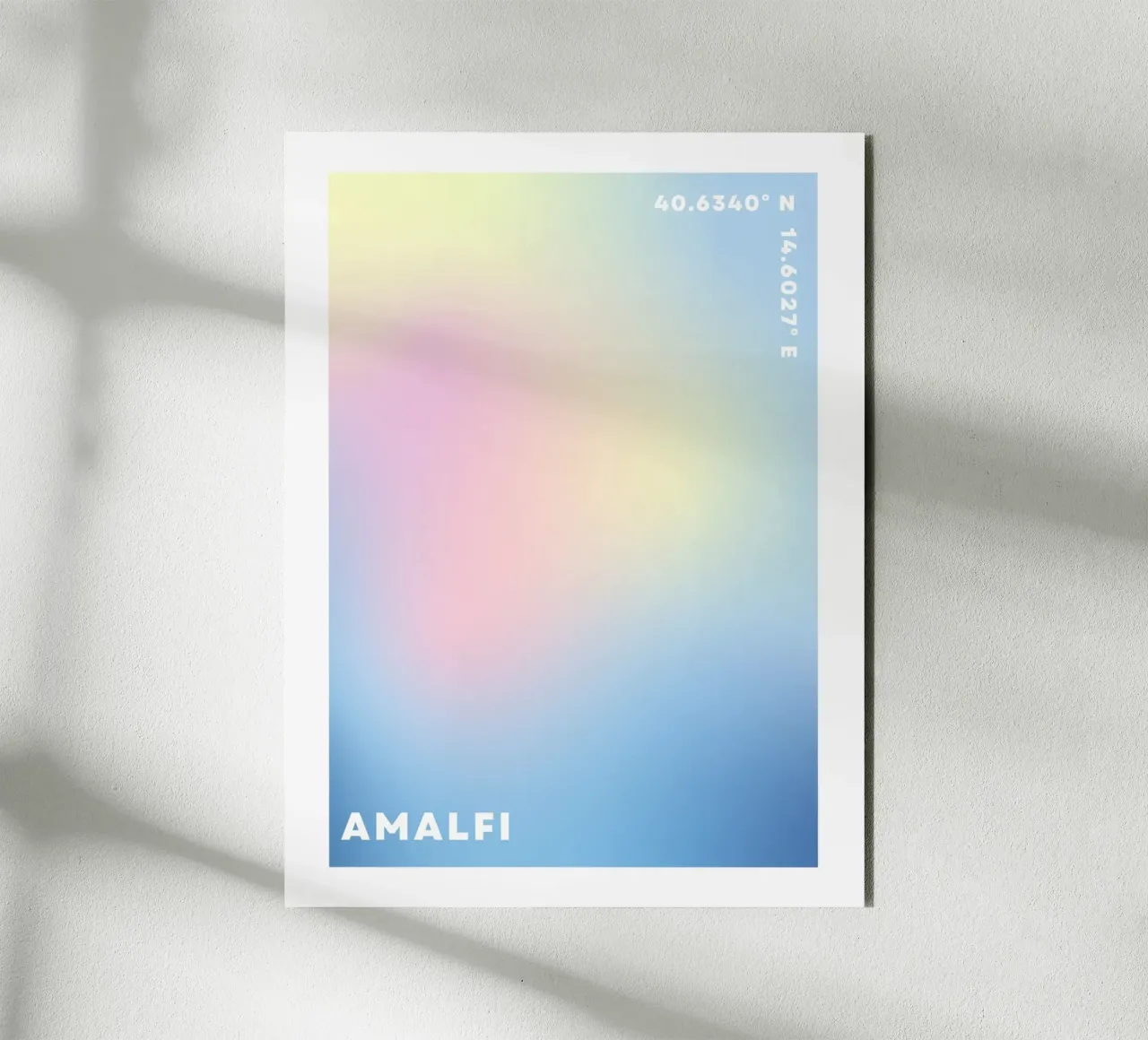 Aura Print, Gradient Wall Art, Aura Poster forex plate by Dreamscape