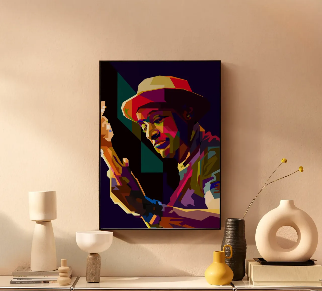 Marcus Miller Musicista di basso jazz WPAP Trending Now plexiglass da Artkreator