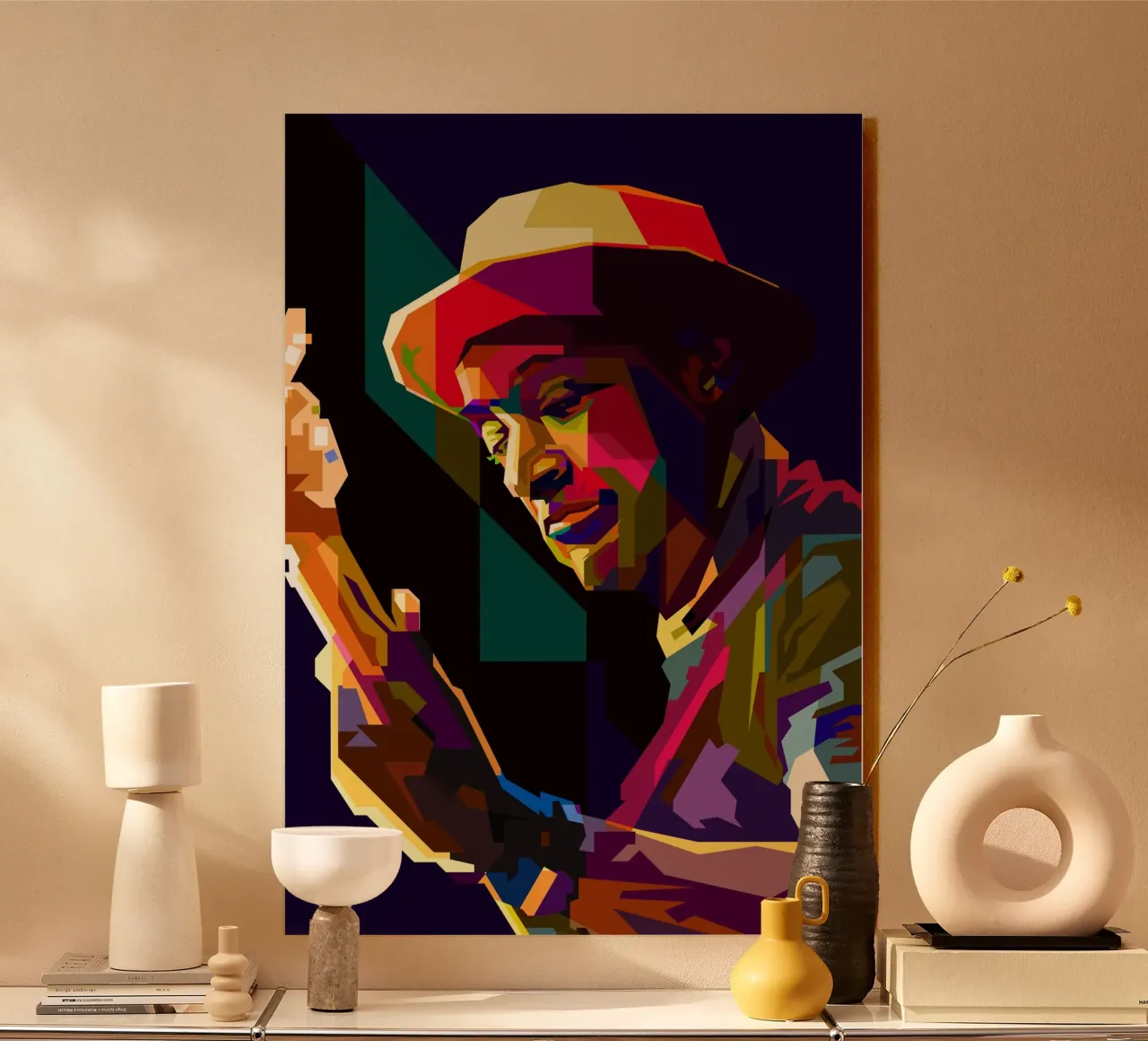 Marcus Miller Musicista di basso jazz WPAP Trending Now plexiglass da Artkreator
