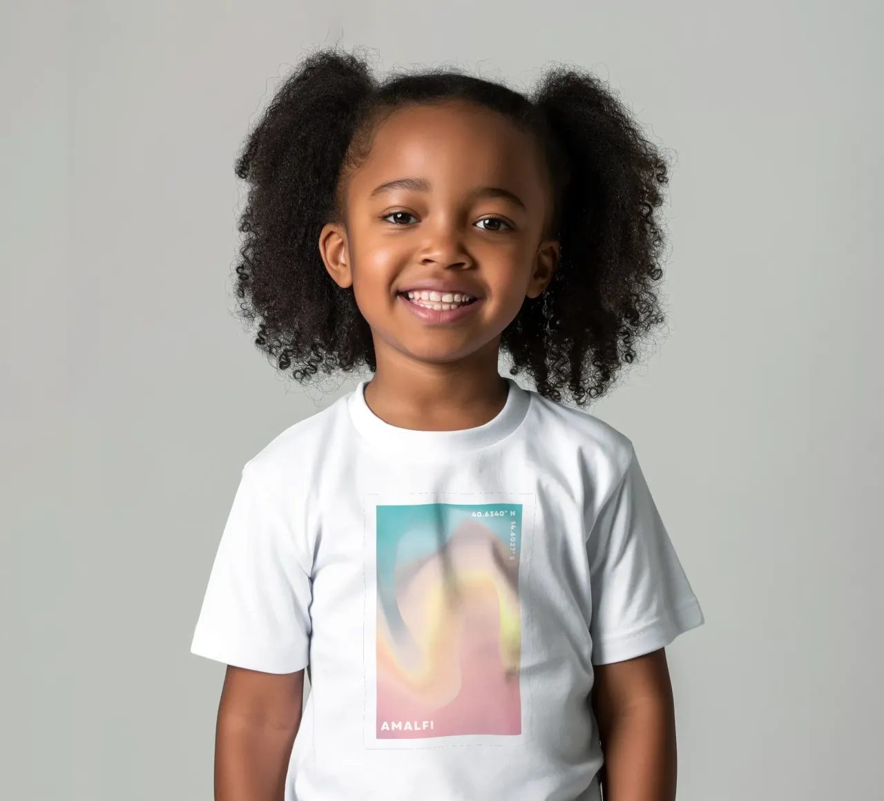 Aura Print, Gradient, Beach Aura kids t-shirt by Dreamscape