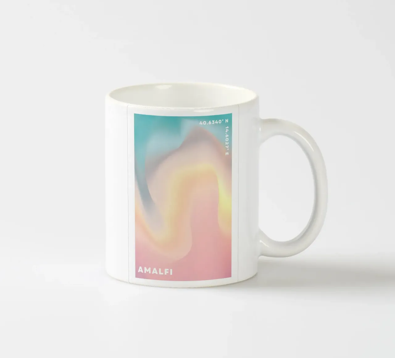Stampa Aura, Gradiente, Aura da spiaggia tazza in ceramica da Dreamscape