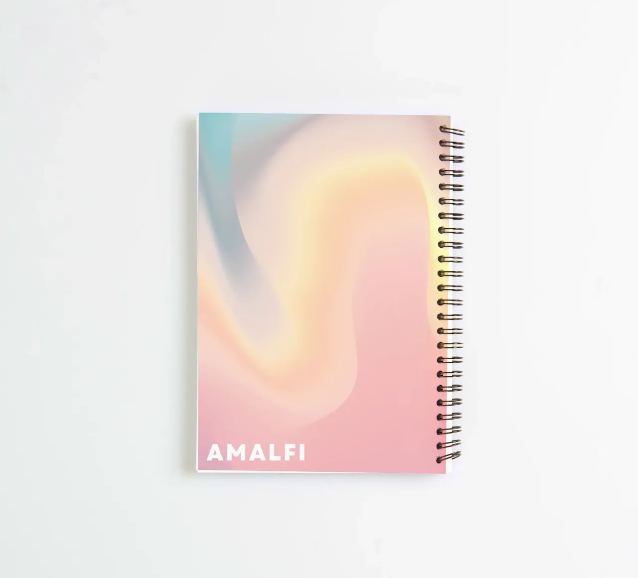 Aura Print, Gradient, Beach Aura spiral notebook by Dreamscape