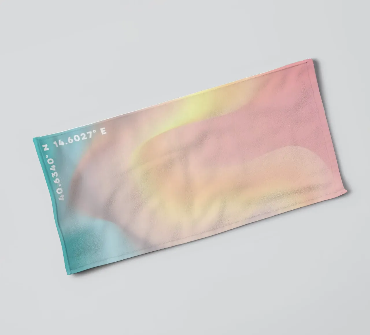 Aura print, kleurverloop, strand Aura badhanddoek van Dreamscape