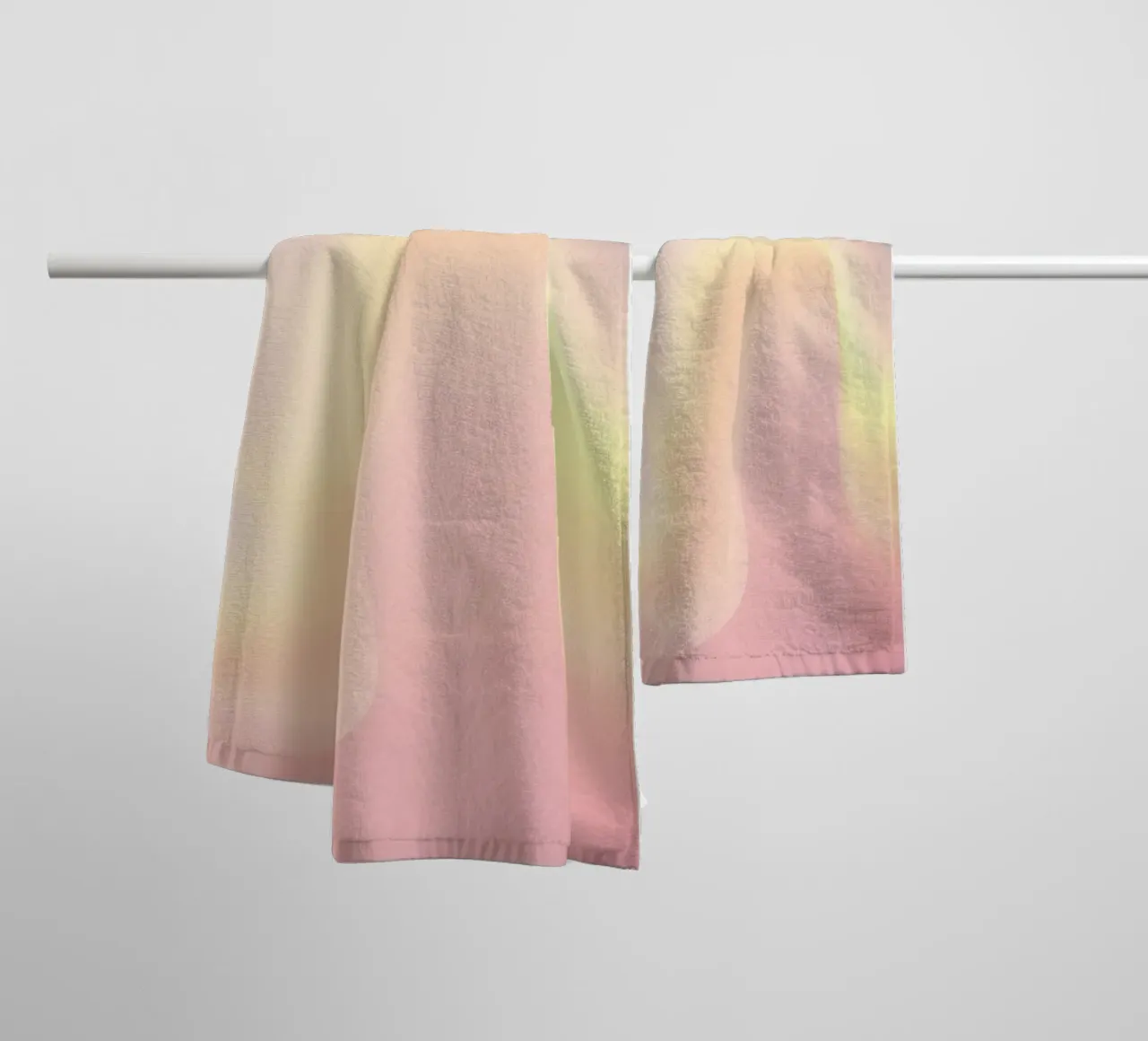 Aura print, kleurverloop, strand Aura badhanddoek van Dreamscape