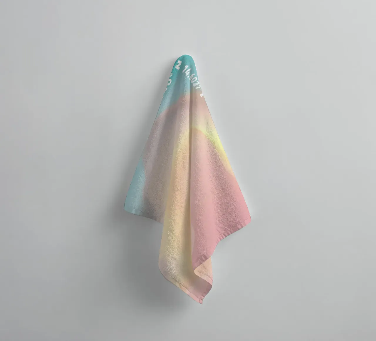 Aura print, kleurverloop, strand Aura badhanddoek van Dreamscape