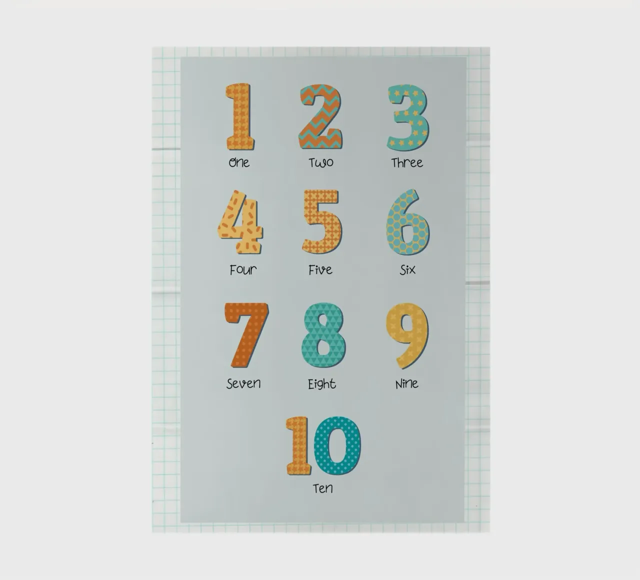 Learn to Count – Playful Numbers Print for Kids Room or Nurs notebook by Sprouts & Sparks