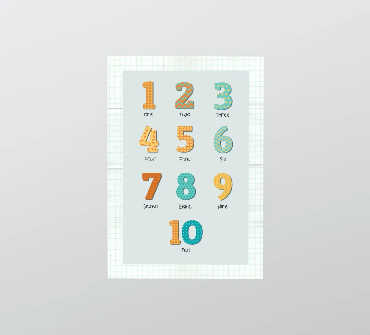 Learn to Count – Playful Numbers Print for Kids Room or Nurs sticker by Sprouts & Sparks