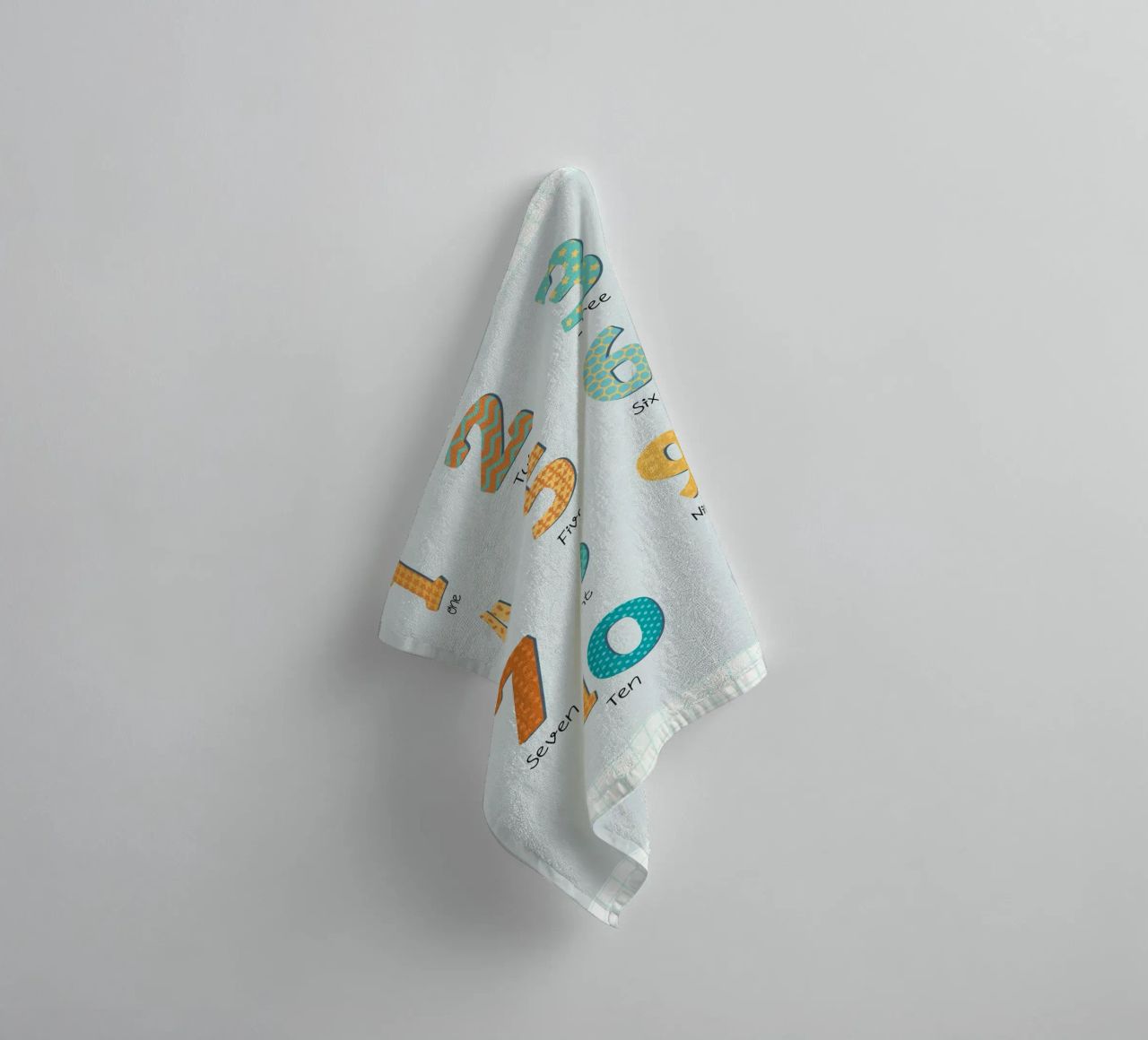 Learn to Count – Playful Numbers Print for Kids Room or Nurs towel by Sprouts & Sparks