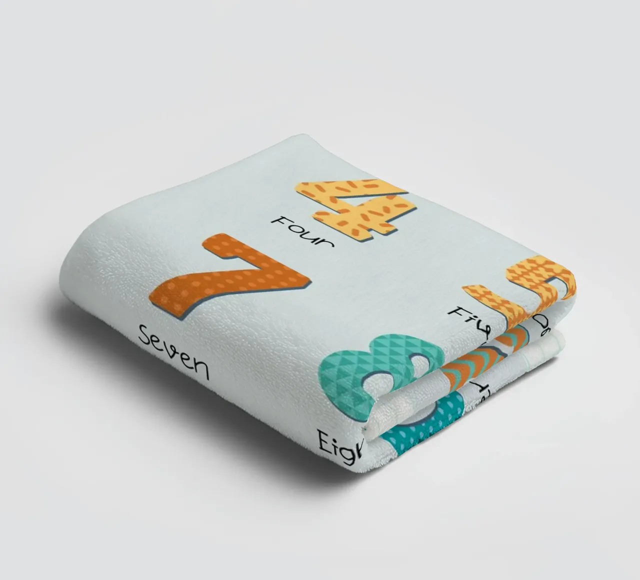 Learn to Count – Playful Numbers Print for Kids Room or Nurs towel by Sprouts & Sparks