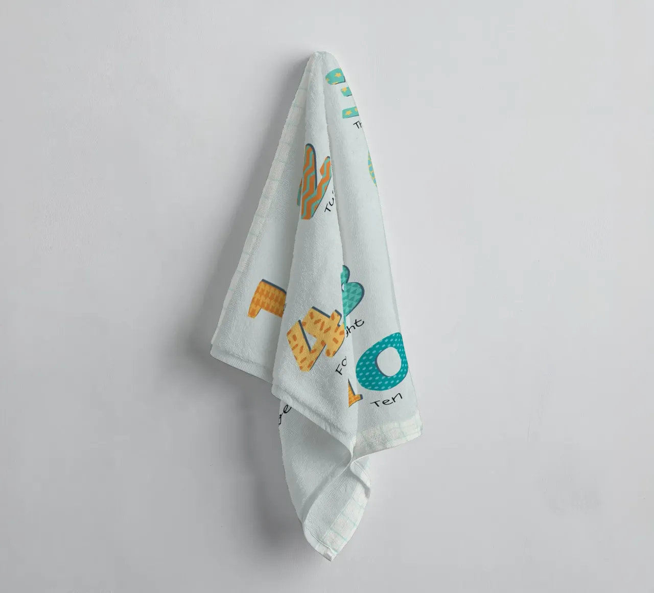 Learn to Count – Playful Numbers Print for Kids Room or Nurs towel by Sprouts & Sparks