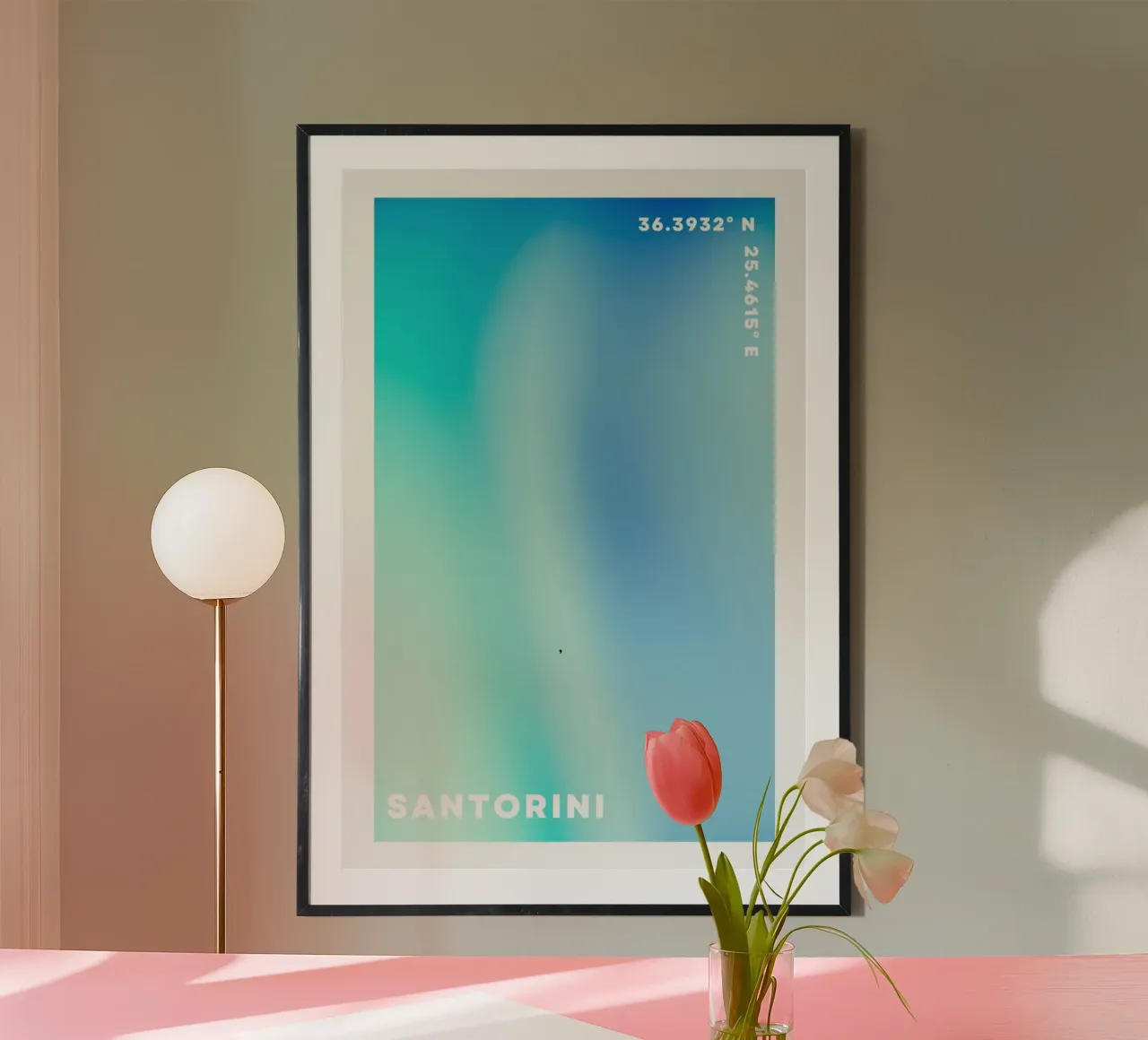 Blaue Aura, Gradient Wandkunst, Aura Poster Ozean Poster von Dreamscape