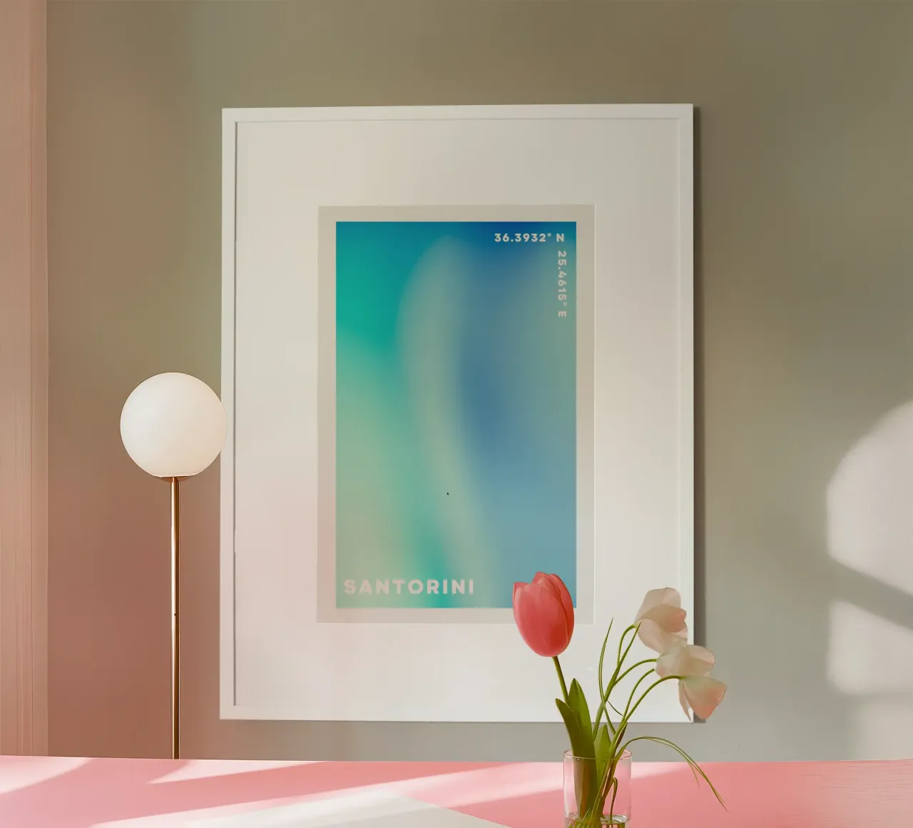 Blaue Aura, Gradient Wandkunst, Aura Poster Ozean Poster von Dreamscape