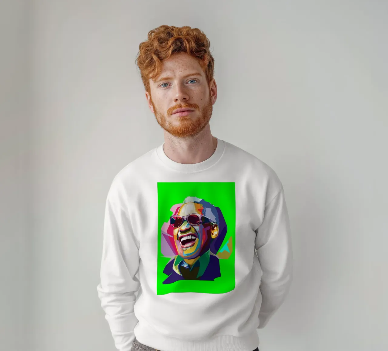 Ray Charles Cantante de Jazz WPAP Trending Now sudadera de Artkreator
