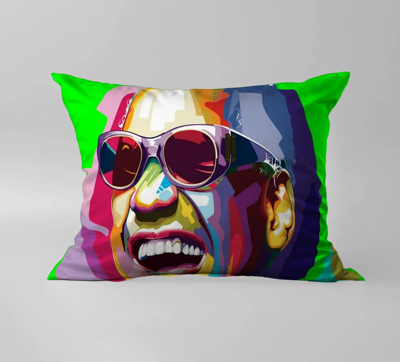 Ray Charles cantante jazz WPAP Trending Now cuscino da Artkreator