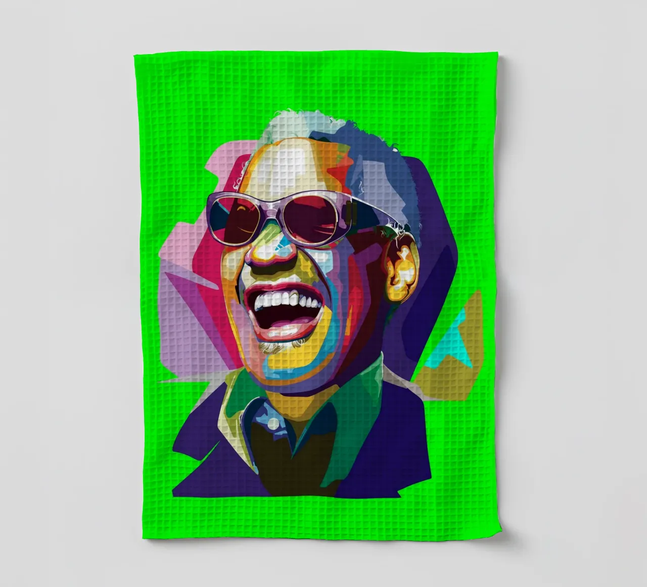 Ray Charles cantante jazz WPAP Trending Now canovaccio da cucina da Artkreator