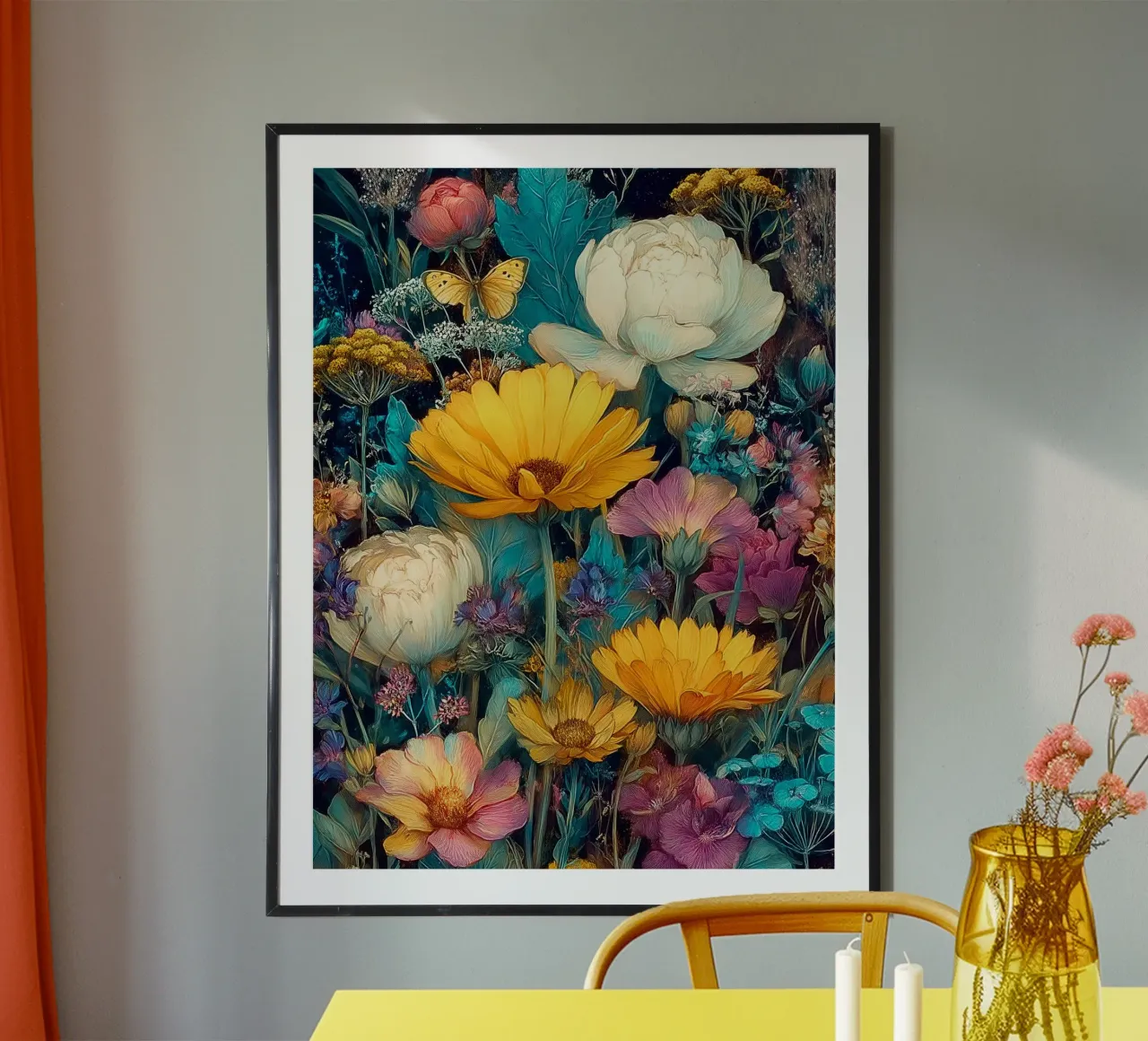 Beautiful Flower Garden I poster da Mateo
