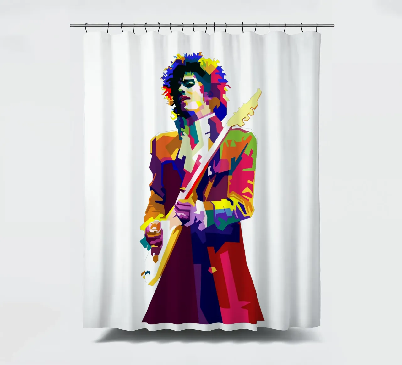 Prince Singer Musician WPAP Trending Now shower curtain by Artkreator