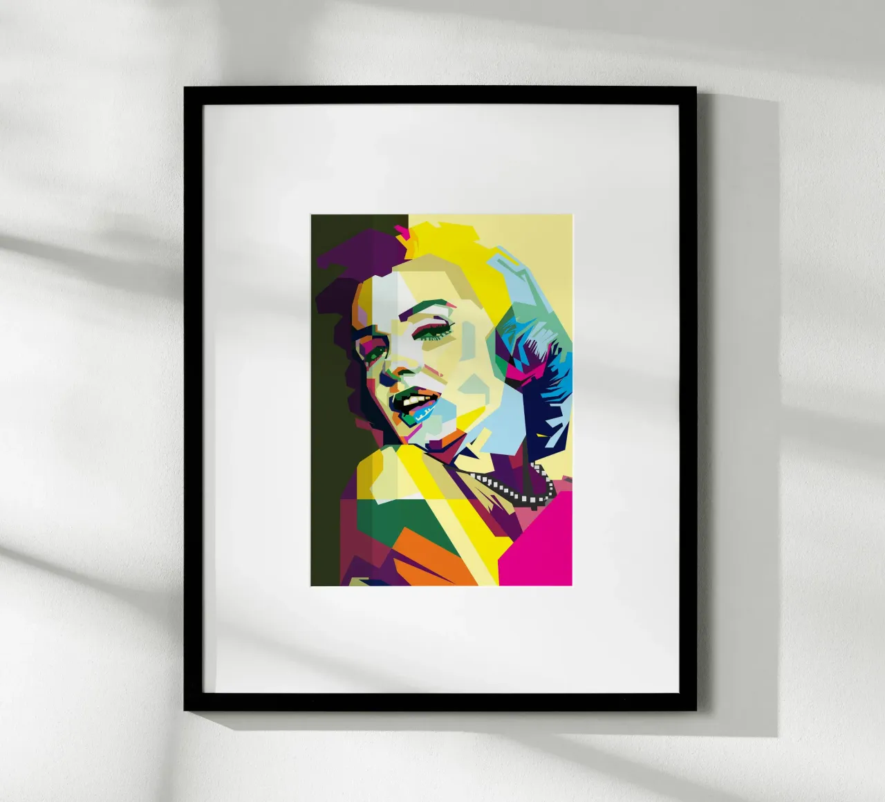Marilyn Monroe attrice Film WPAP Trending Now poster con telaio in legno da Artkreator