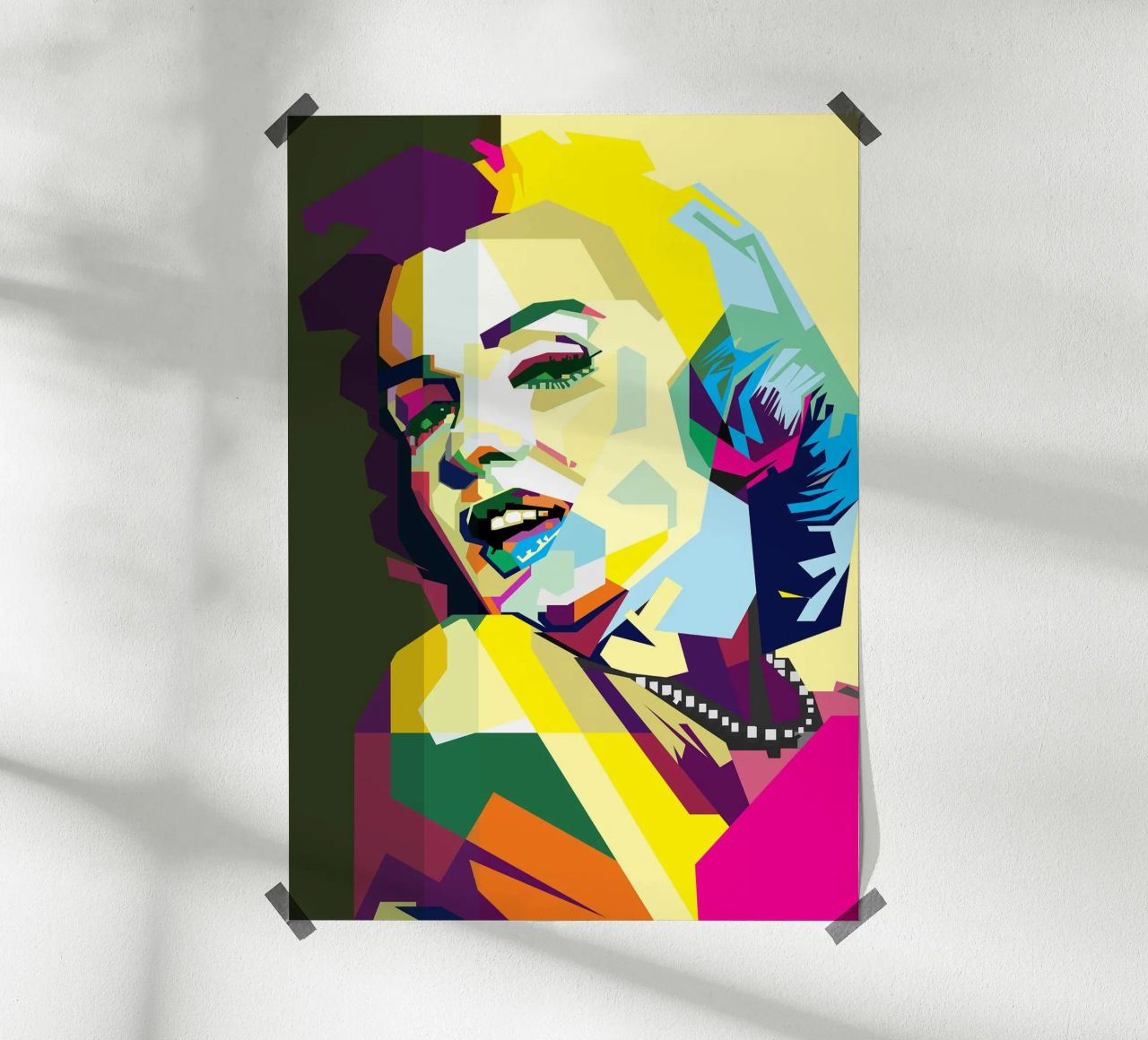 Marilyn Monroe attrice Film WPAP Trending Now poster da Artkreator