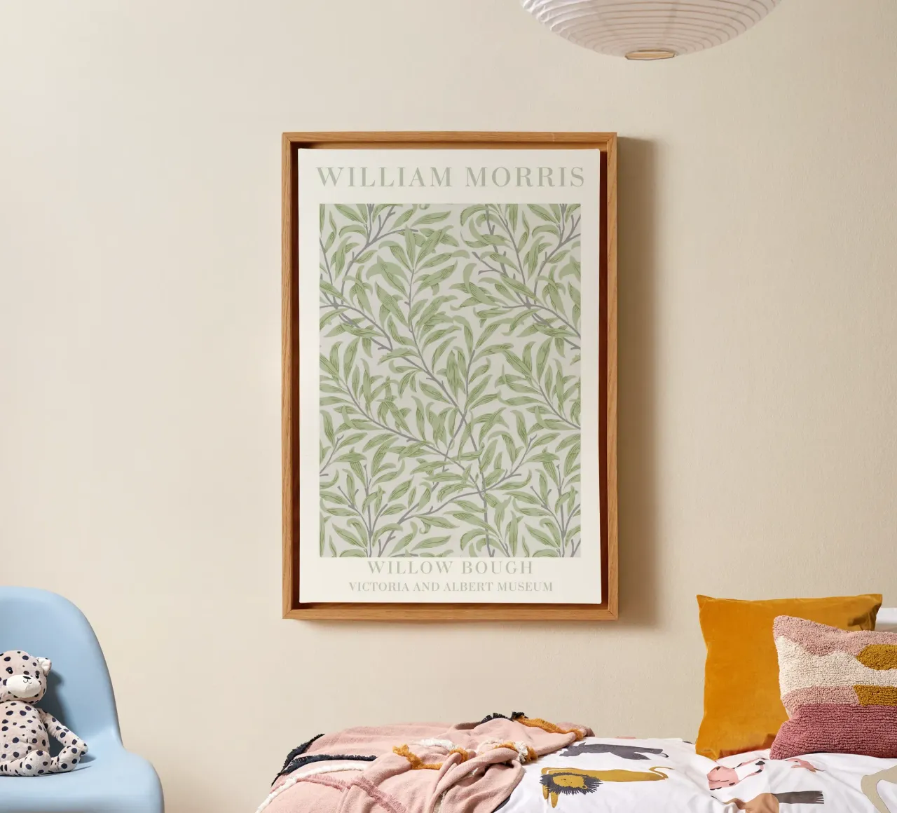 William Morris Green Botanical Print, Nature Wall Art canvas by ArtHaus
