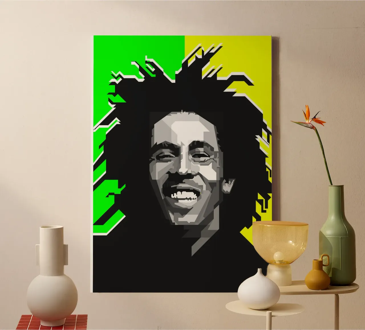 Bob Marley Reggae Music Trending Now canvas by Artkreator