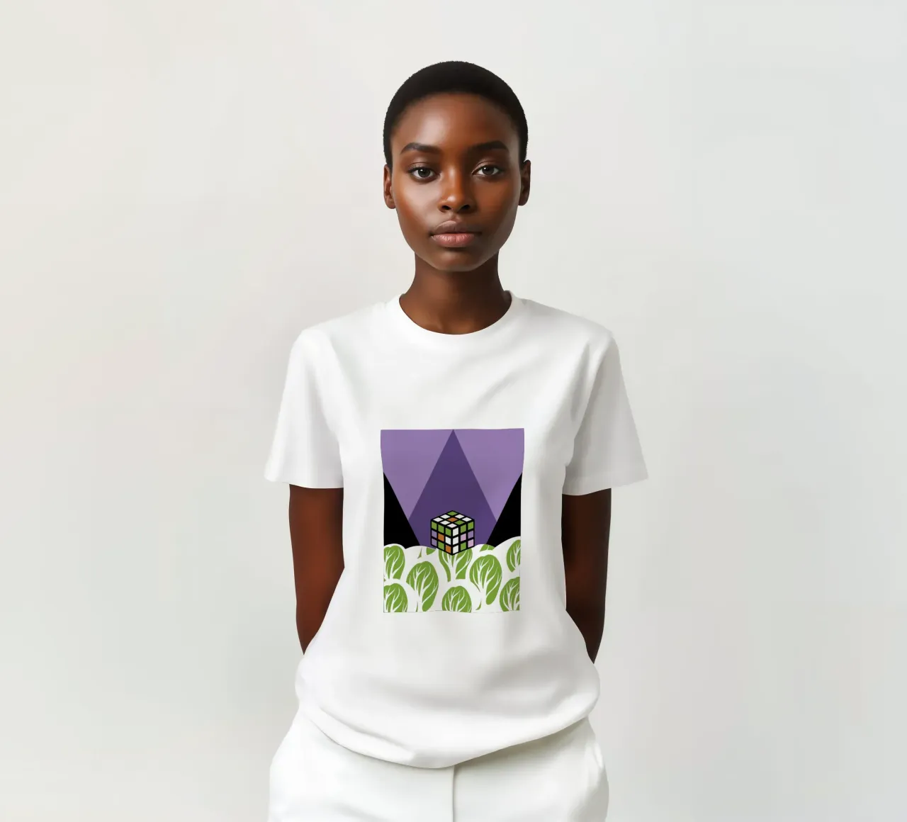 Rubik Geometry t-shirt by LOOK DIFFERENT