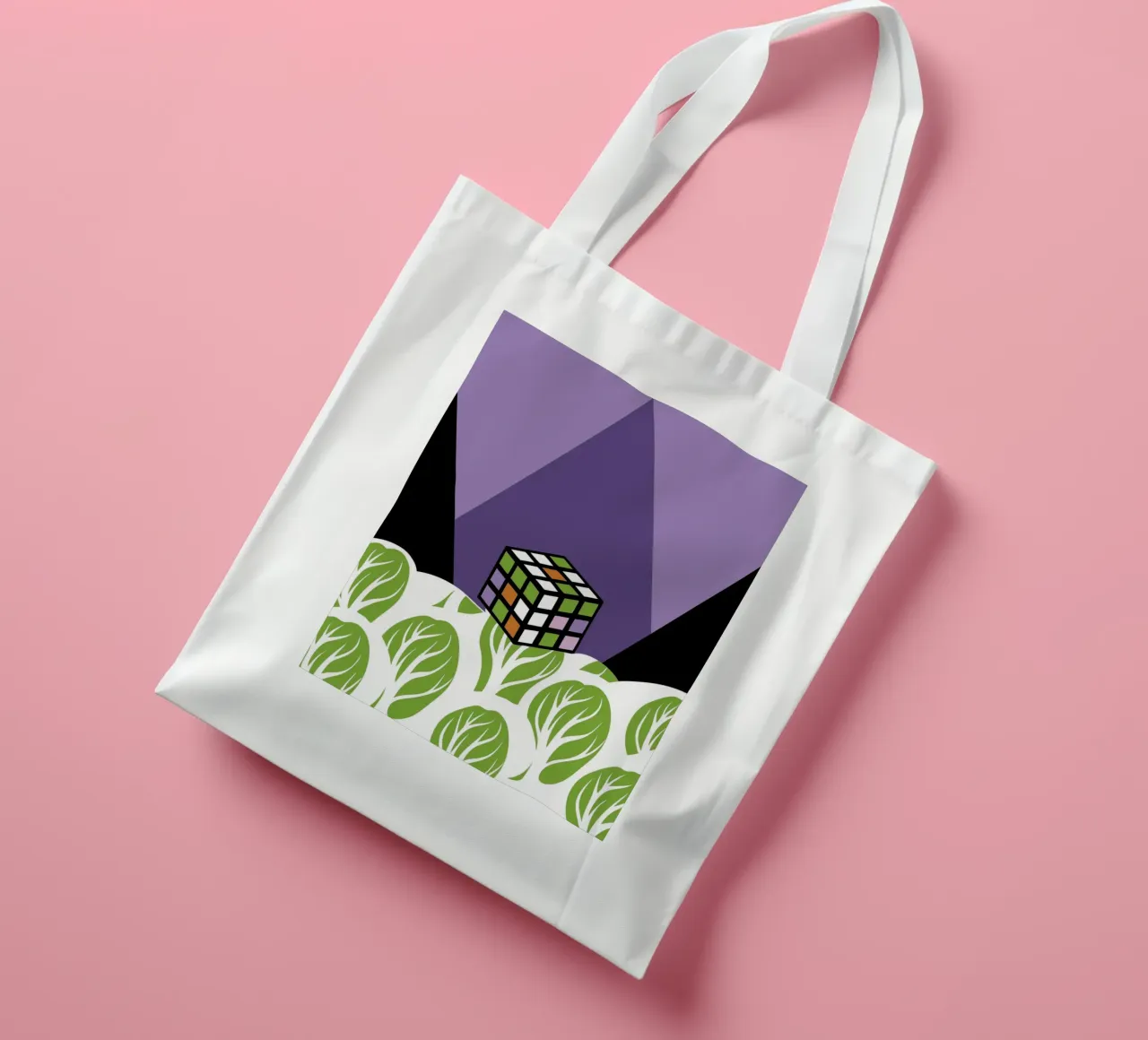 Geometria di Rubik borsa in juta da LOOK DIFFERENT