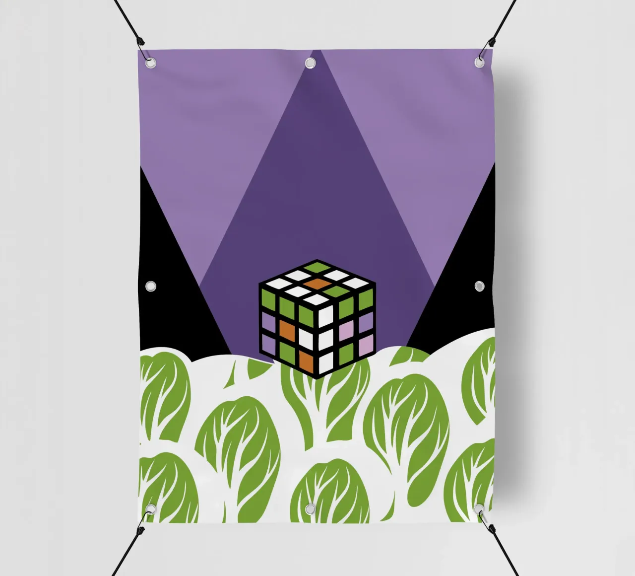 Geometria di Rubik telo in pvc da LOOK DIFFERENT
