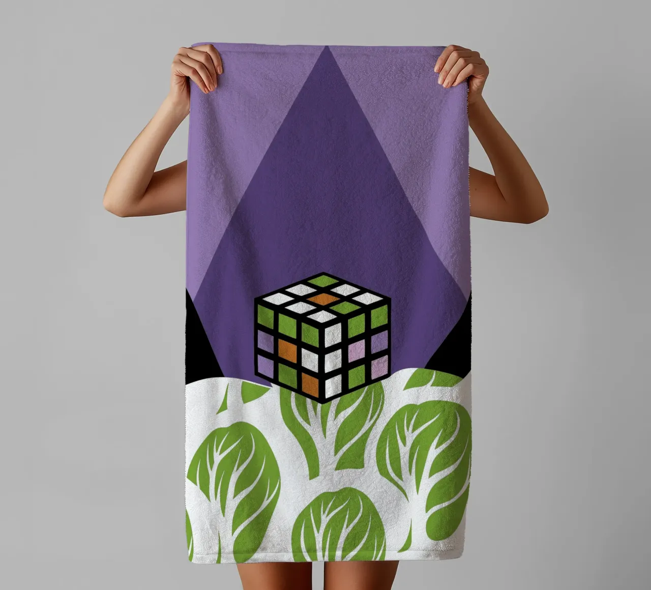 Geometria di Rubik asciugamano da bagno da LOOK DIFFERENT
