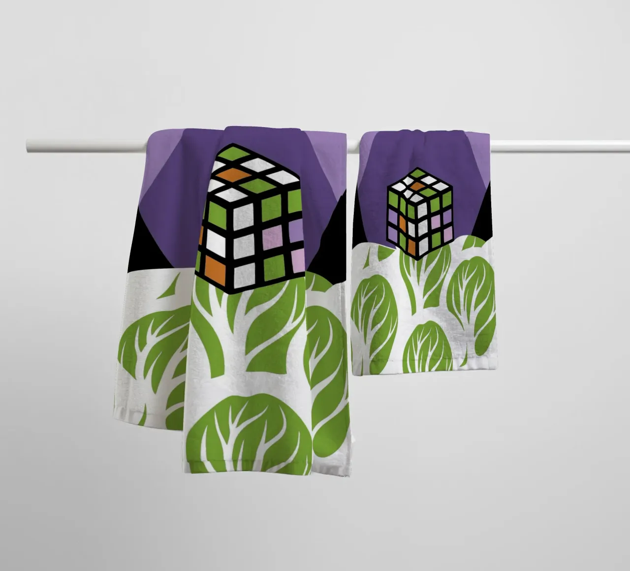 Geometria di Rubik asciugamano da bagno da LOOK DIFFERENT