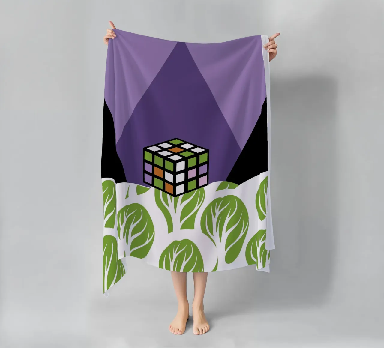 Geometria di Rubik telo mare da LOOK DIFFERENT