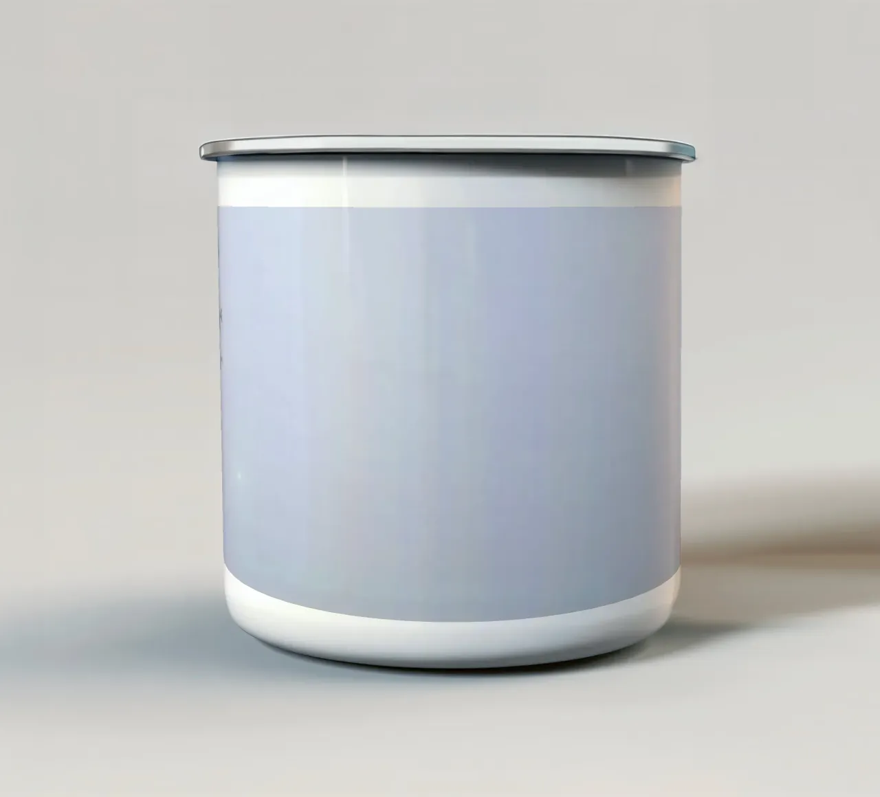 Paesaggio nebbioso oscurato da una fitta foschia tazza in smalto da DesignDoodle