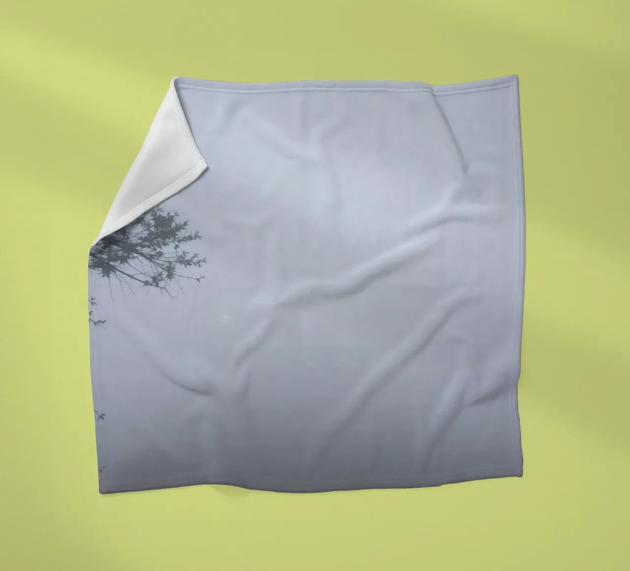 Paesaggio nebbioso oscurato da una fitta foschia coperta in pile da DesignDoodle