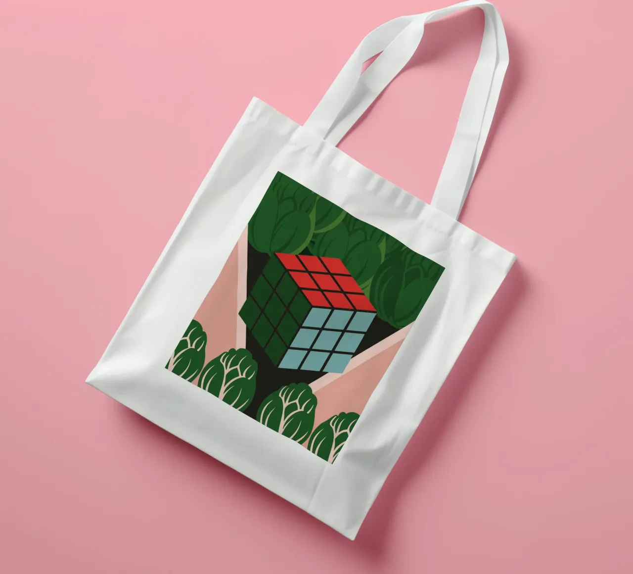 Modern Rubik tote bag by LOOK DIFFERENT