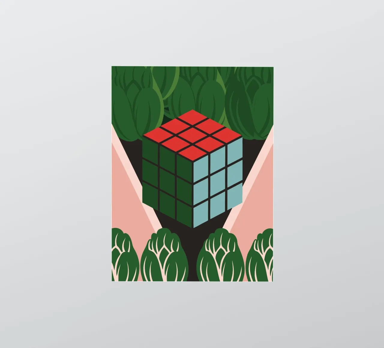 Modern Rubik sticker by LOOK DIFFERENT