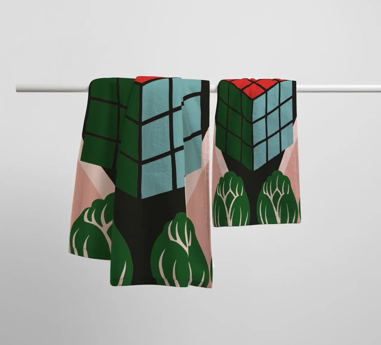 Rubik moderno asciugamano da bagno da LOOK DIFFERENT