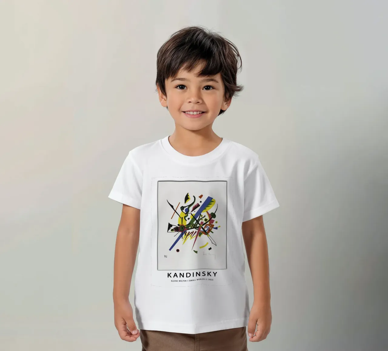 Step into the vibrant, dynamic universe of Wassily Kandinsky kids t-shirt by peuceta_BA