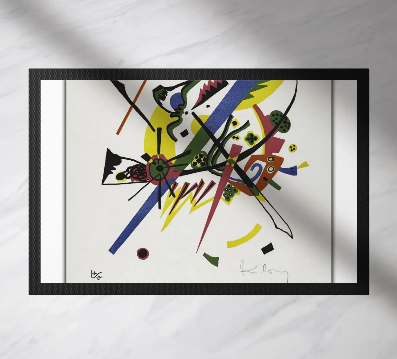 Entrez dans l'univers vibrant et dynamique de Wassily Kandinsky paillasson de peuceta_BA