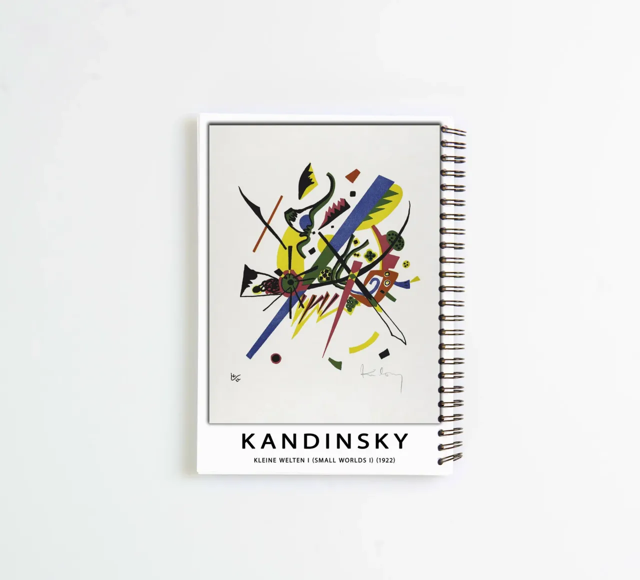 Step into the vibrant, dynamic universe of Wassily Kandinsky spiral notebook by peuceta_BA