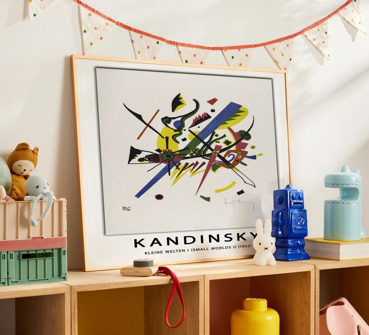 Treten Sie ein in das pulsierende, dynamische Universum von Wassily Kandinsky Poster von peuceta_BA