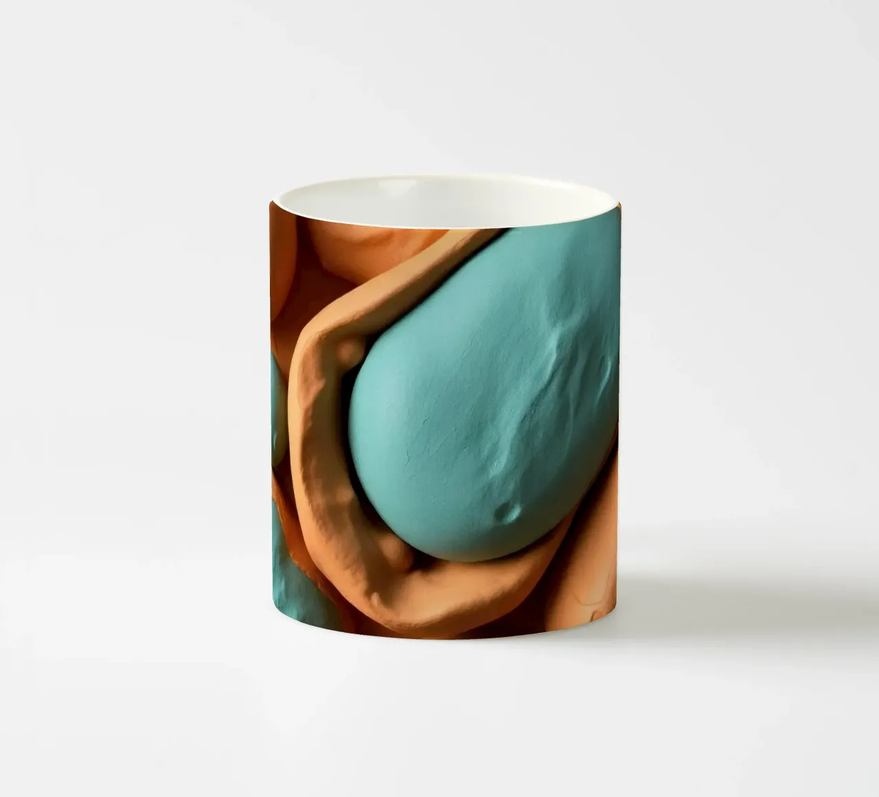 modello in argilla raffigurante strutture cellulari, realizzato in modo creativo tazza in ceramica da DesignDoodle