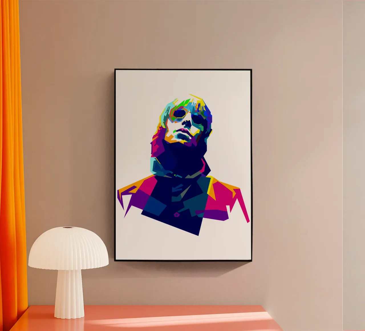 Liam Gallagher Musicista grunge WPAP Trending Now plexiglass da Artkreator