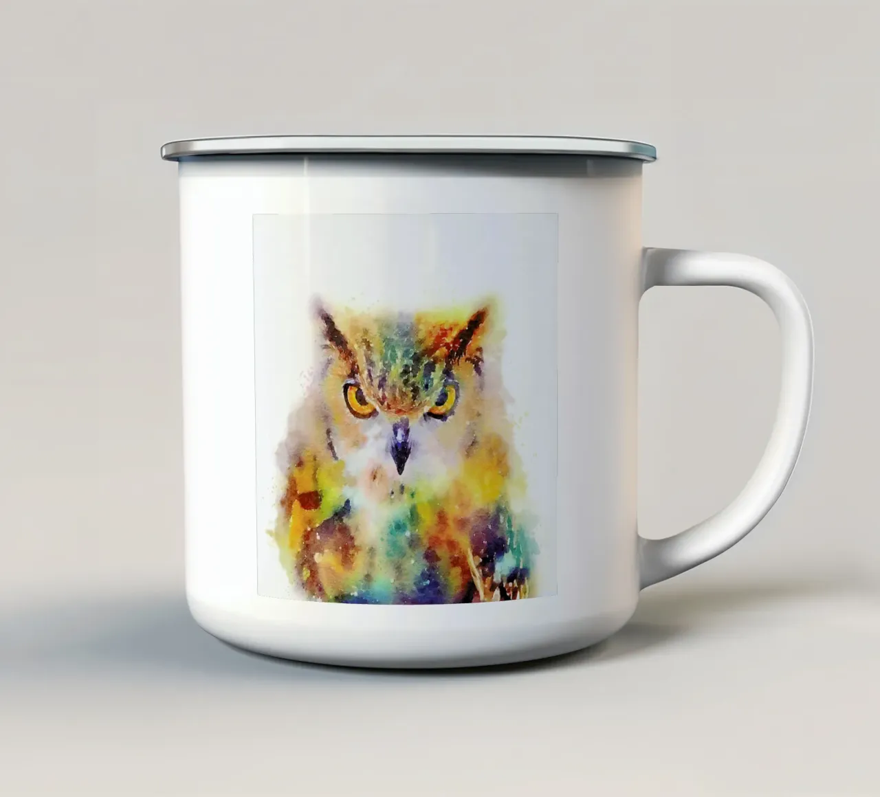 The Wise tazza in smalto da Jacqueline Maldonado
