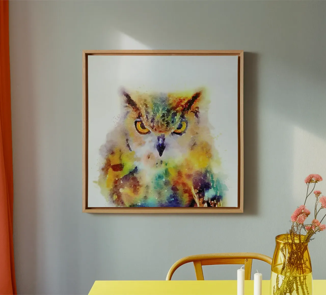 The Wise canvas with Floater frame by Jacqueline Maldonado