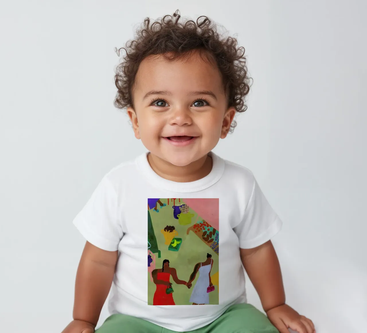 At the Market Baby T-Shirt von Nudes and Croissants