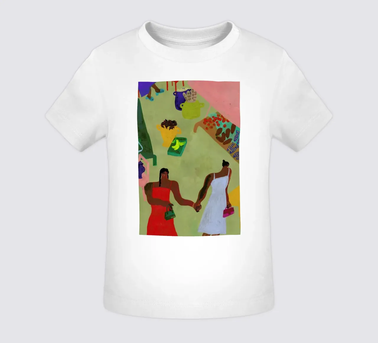 At the Market Baby T-Shirt von Nudes and Croissants